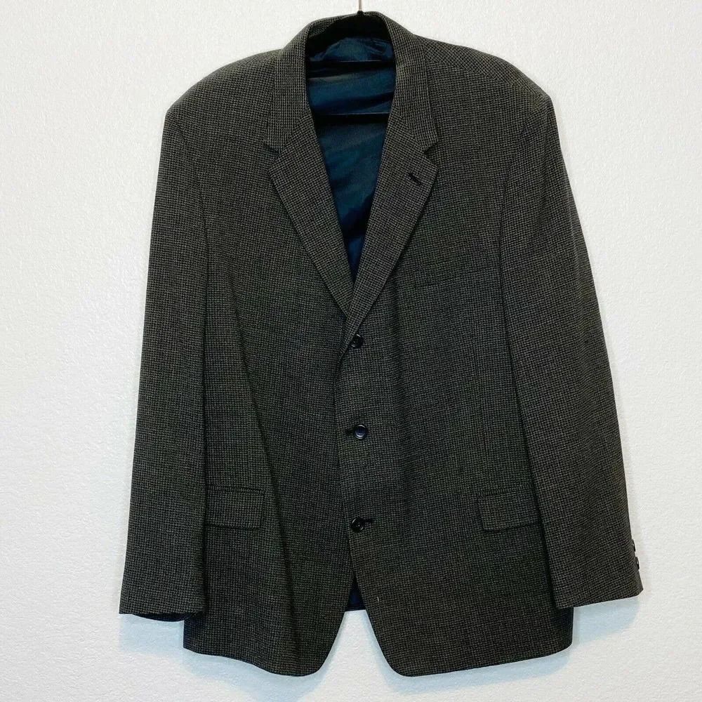 KENNETH COLE tweed vintage 3 Button Jacket 48R